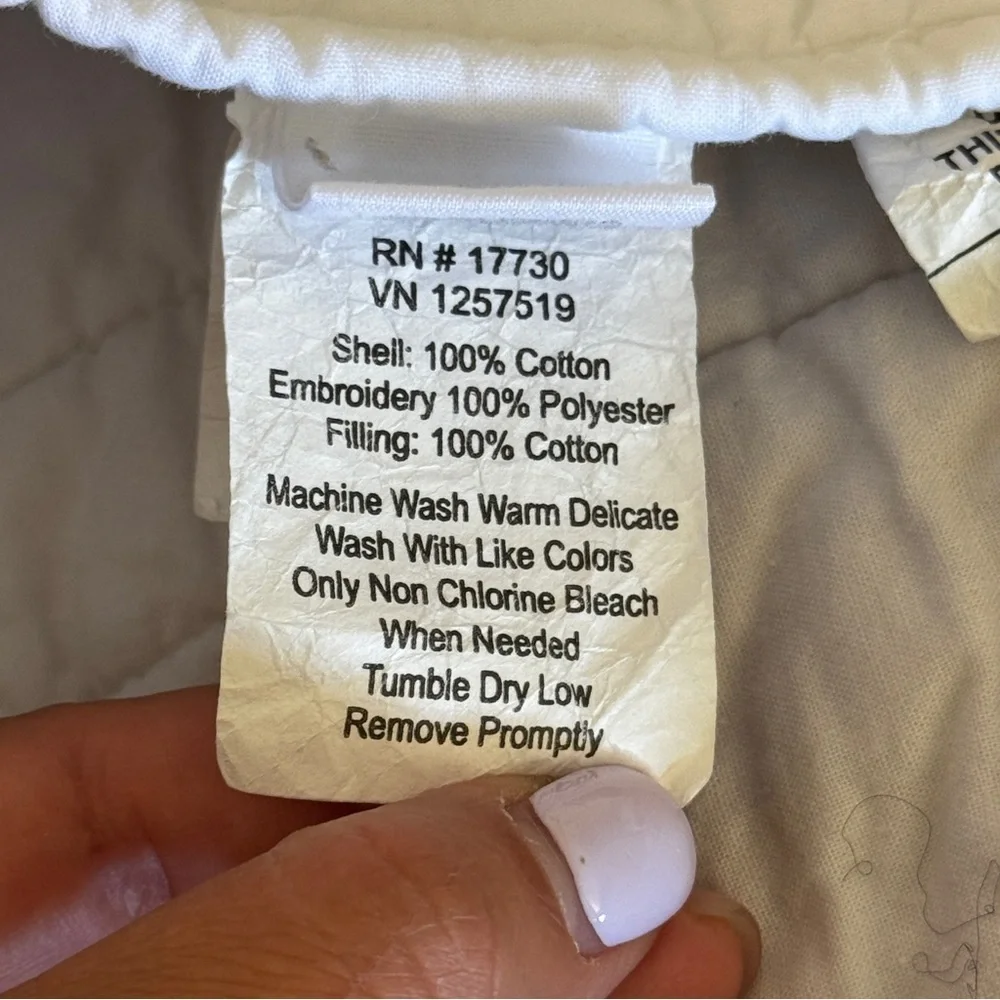 Nate Berkus for baby target black and white embroidered quilt